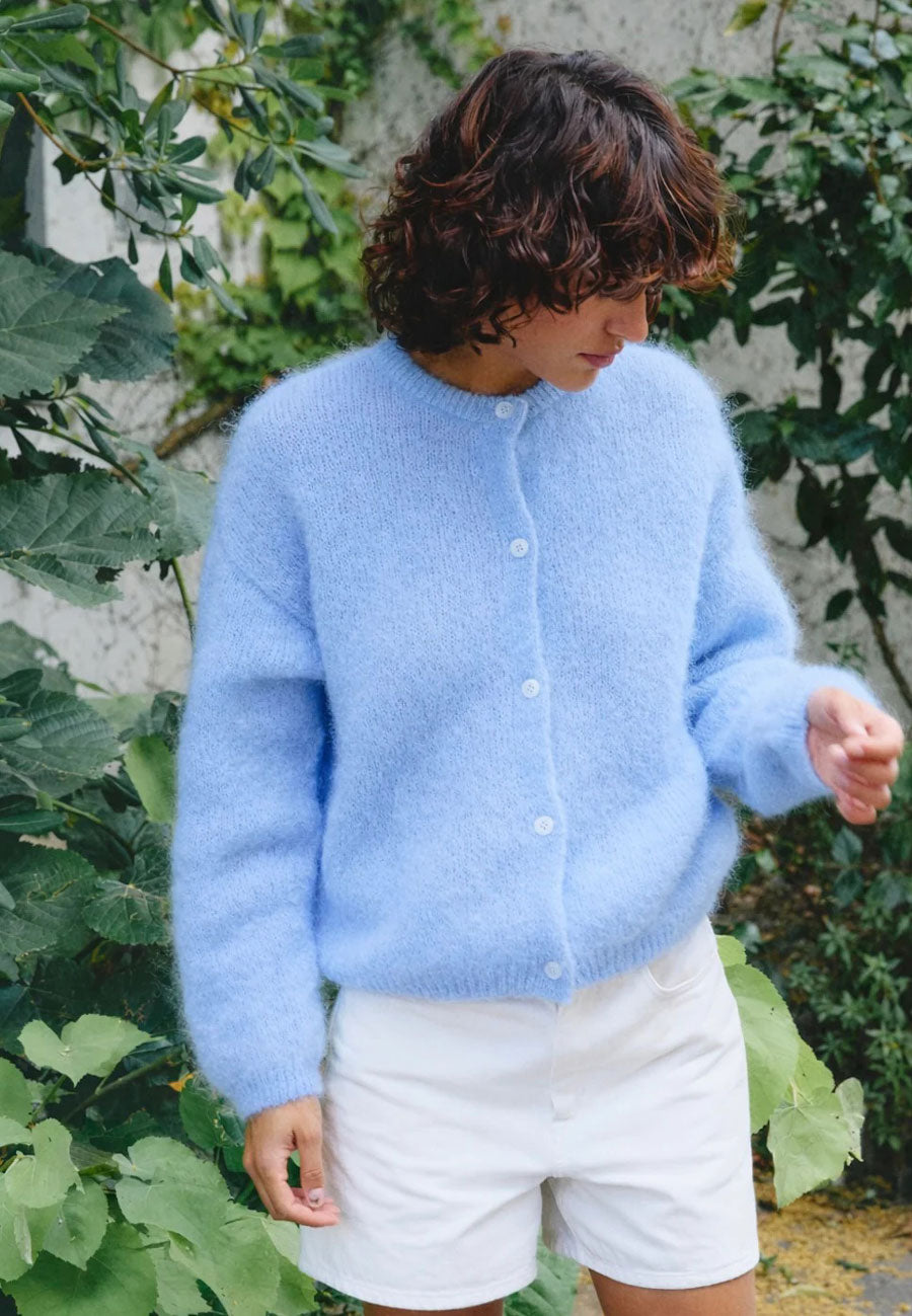 Surprise Olivia Mohair Cardigan Baby Blue – Uncommon