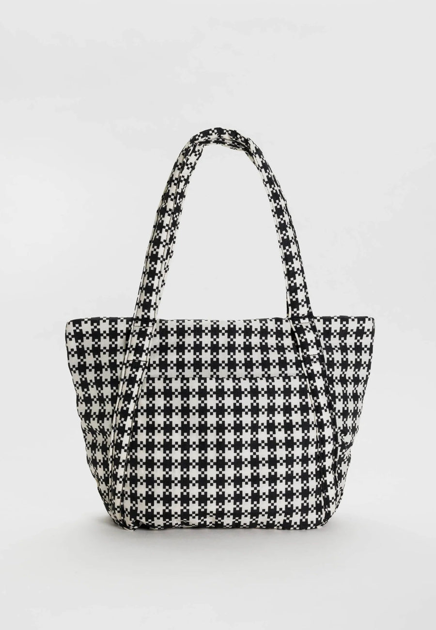 Baggu Mini Cloud Bag Black& White Pixel Gingham – Uncommon