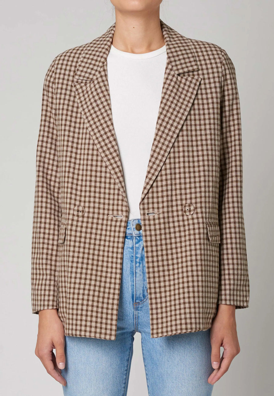 Rolla's Slouch Blazer Gingham – Uncommon