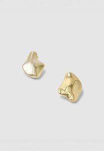 Brie Leon Val Stud Earrings Small Gold