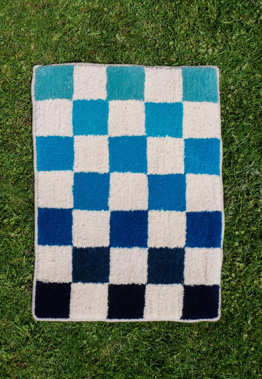 Checkered Wool Rug