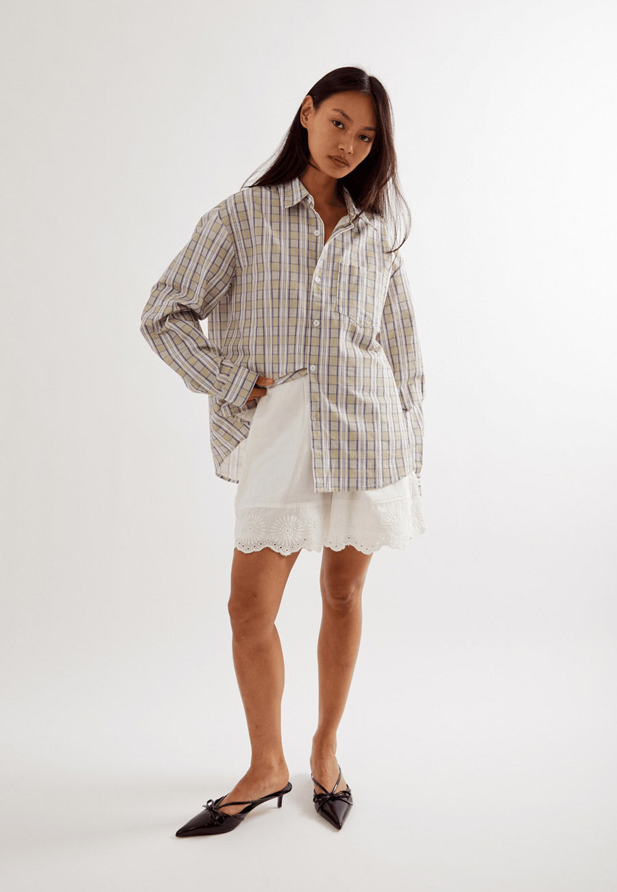 Commonplace Greenworld Button Down Sage
