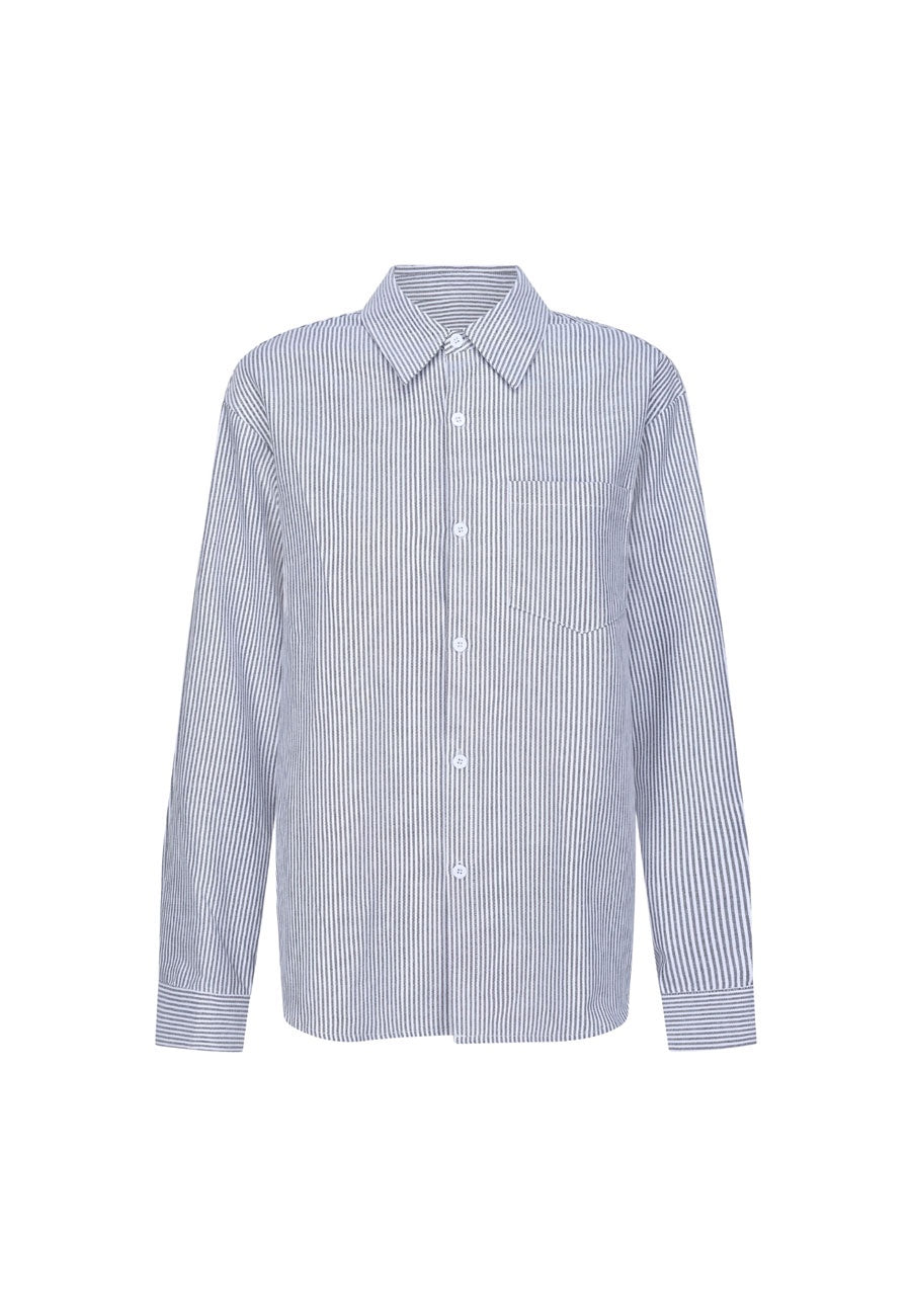 Commonplace Essentials Beech Cottage Shirt Black/White Stripe