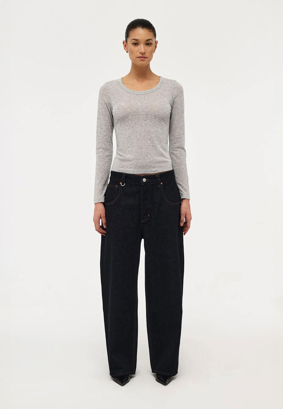 Neuw Girlfriend Longsleeve Grey Marle