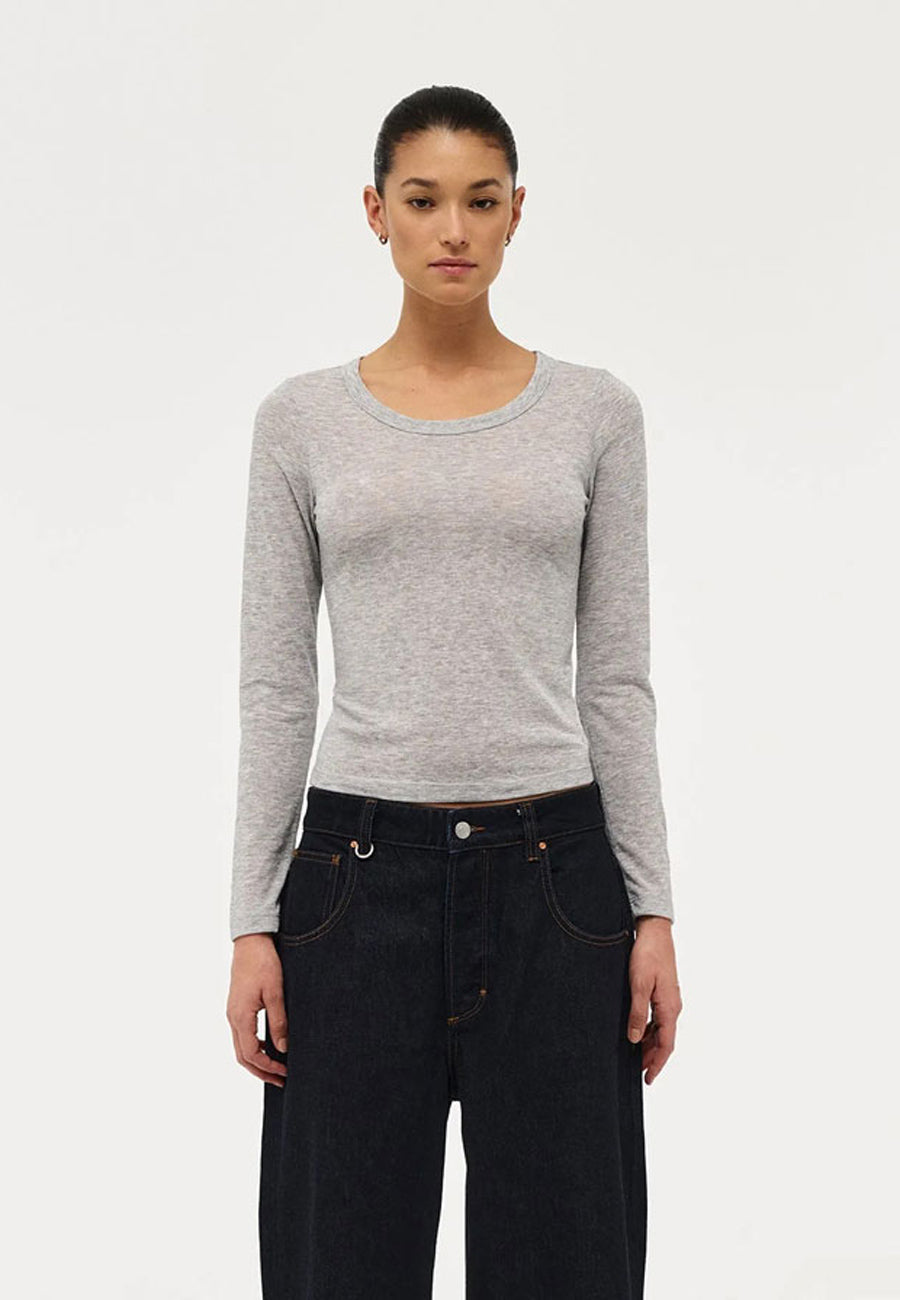 Neuw Girlfriend Longsleeve Grey Marle