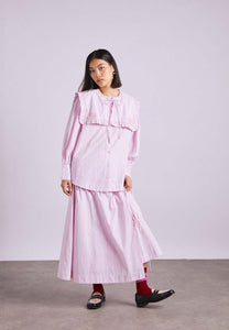 Damson Madder Marine Skirt Pink Stripe