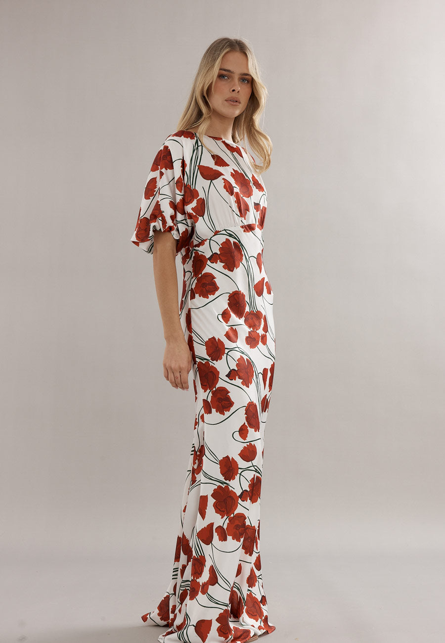 Caitlin Crisp Florence Gown Poppy Satin