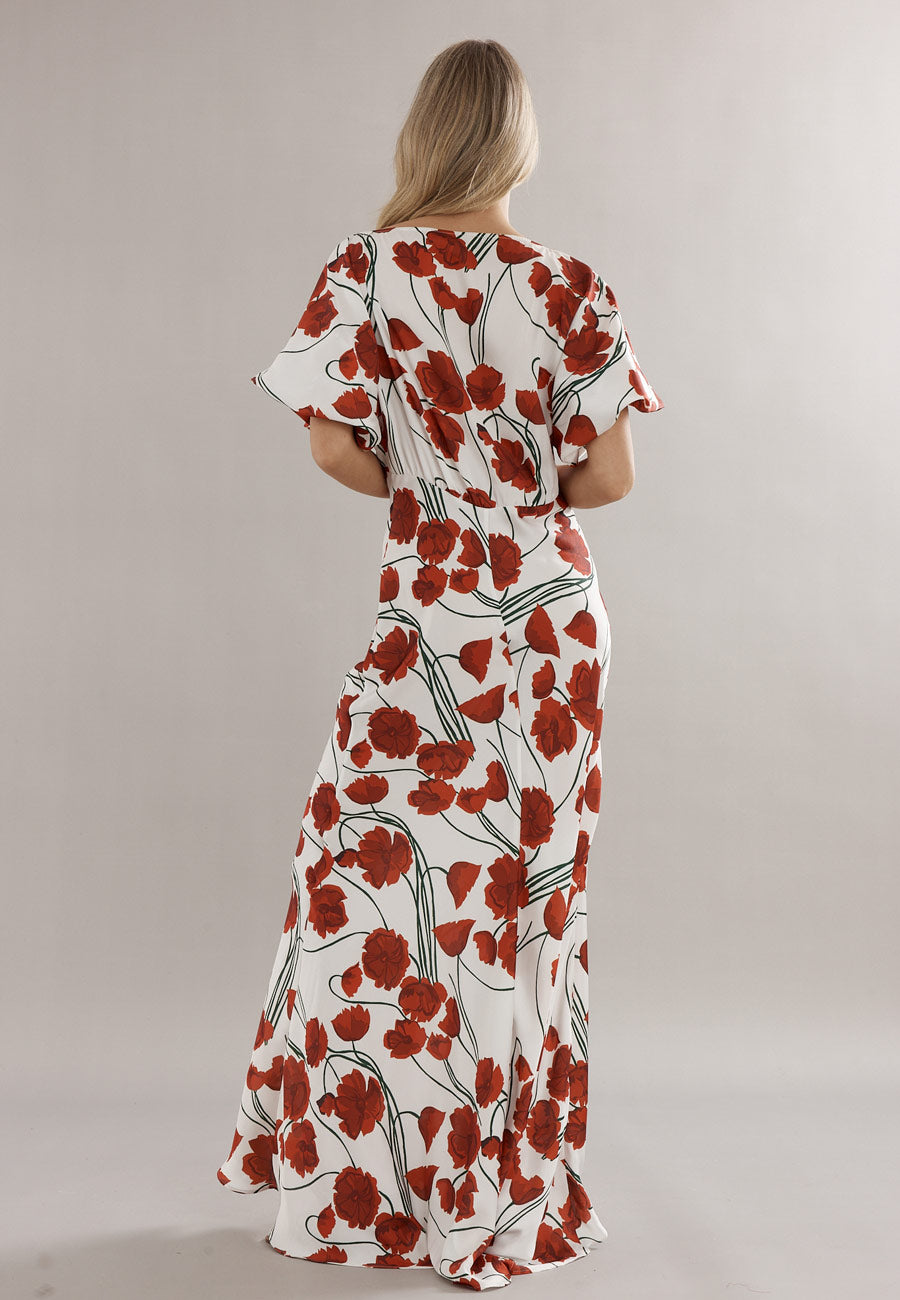 Caitlin Crisp Florence Gown Poppy Satin