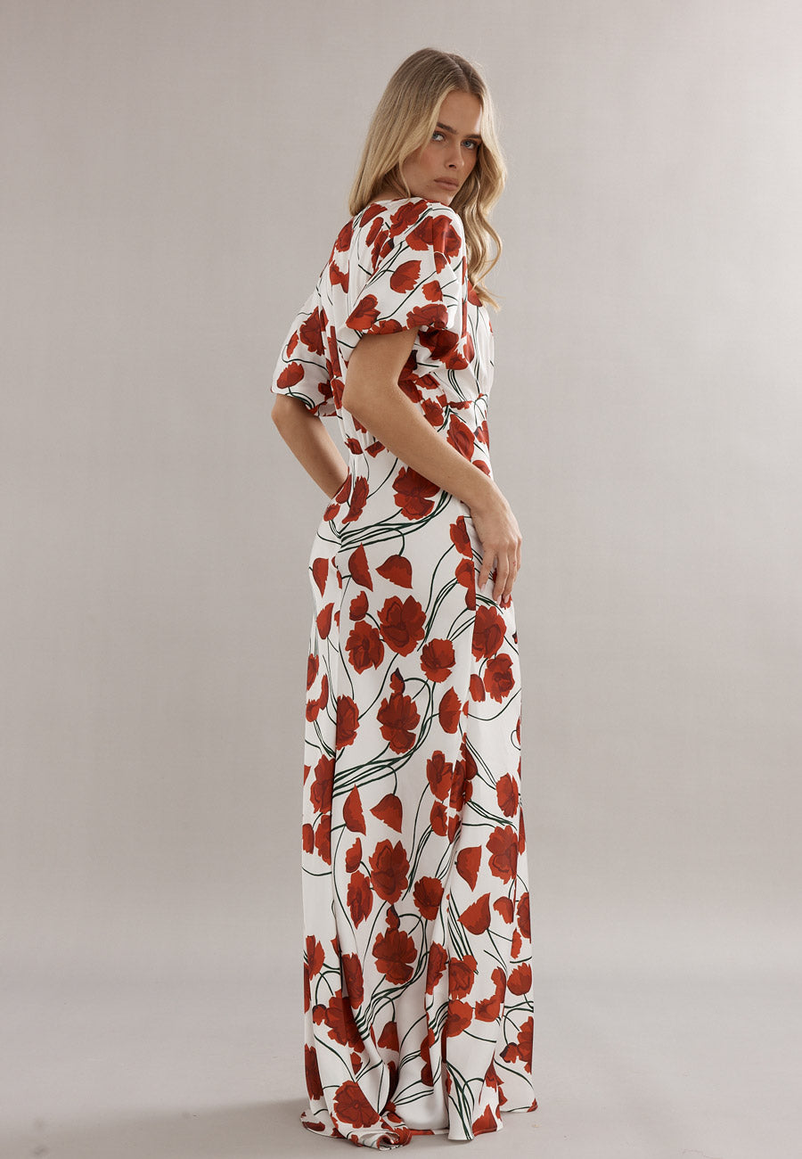 Caitlin Crisp Florence Gown Poppy Satin