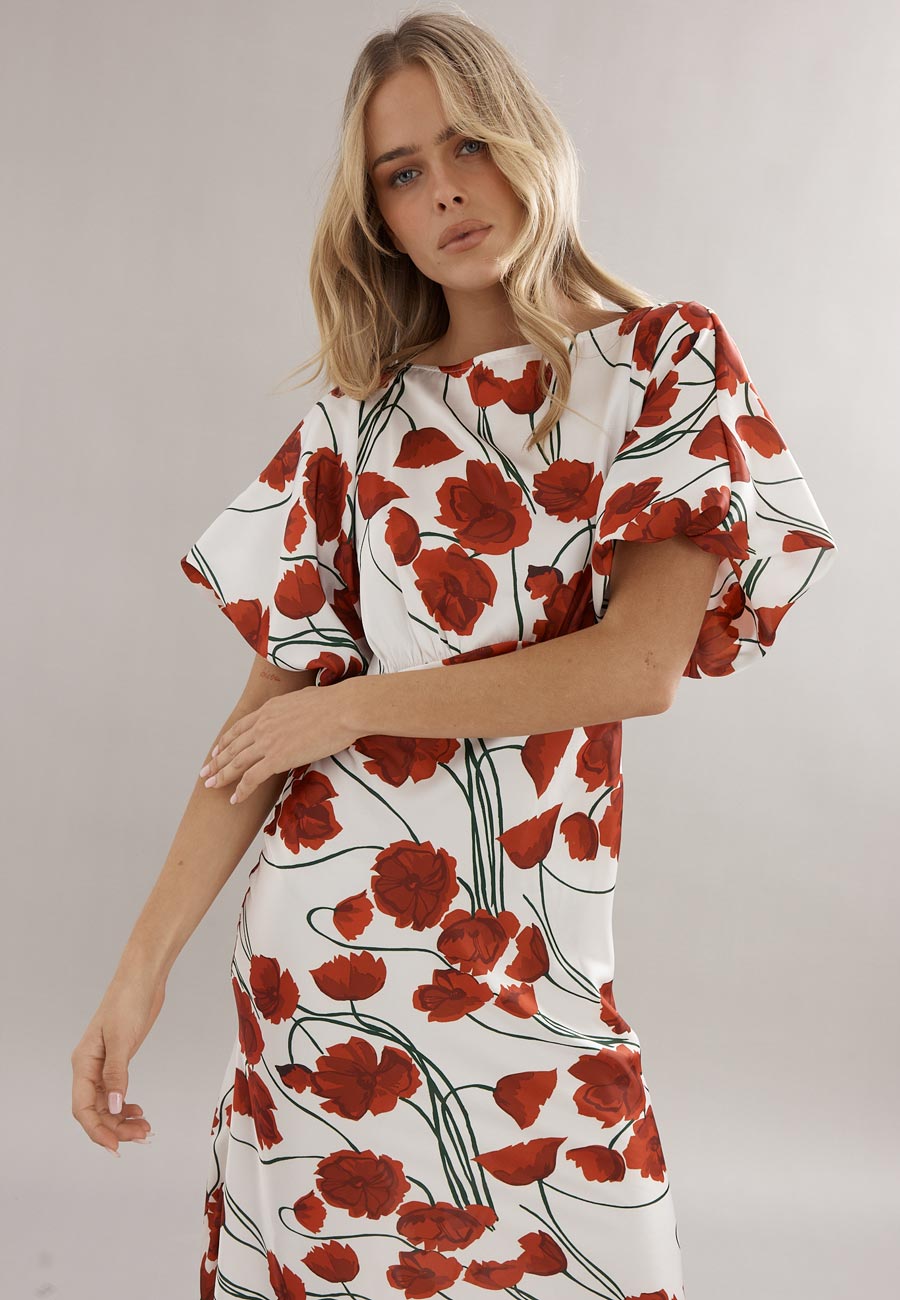 Caitlin Crisp Florence Gown Poppy Satin