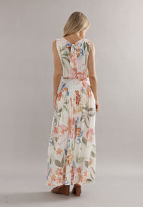 Caitlin Crisp Capri Skirt Tea Party Floral
