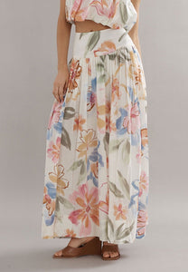 Caitlin Crisp Capri Skirt Tea Party Floral