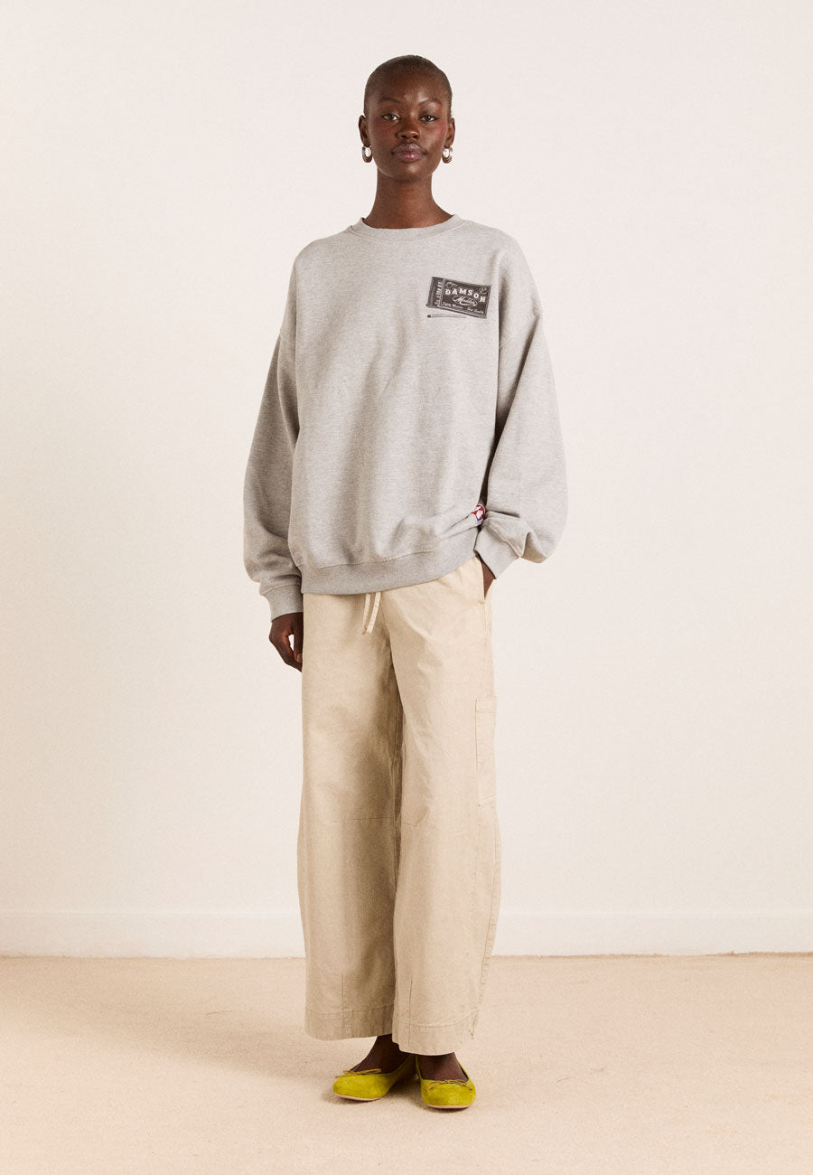 Damson Madder DM General Store Sweatshirt Grey Marl
