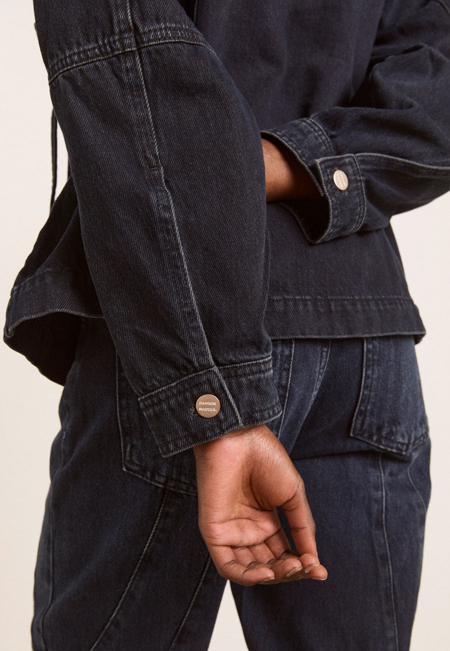 Damson Madder Finella Denim Shirt Wavy Seams