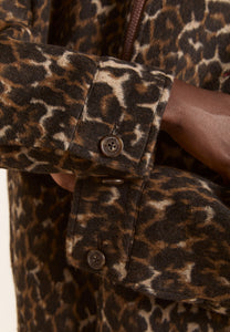 Damson Madder Pixie Bomber Leopard