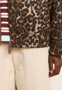 Damson Madder Pixie Bomber Leopard