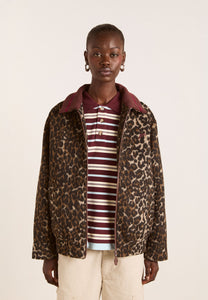 Damson Madder Pixie Bomber Leopard