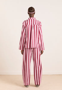 Damson Madder Florie PJ Set Burg/Pink Stripe