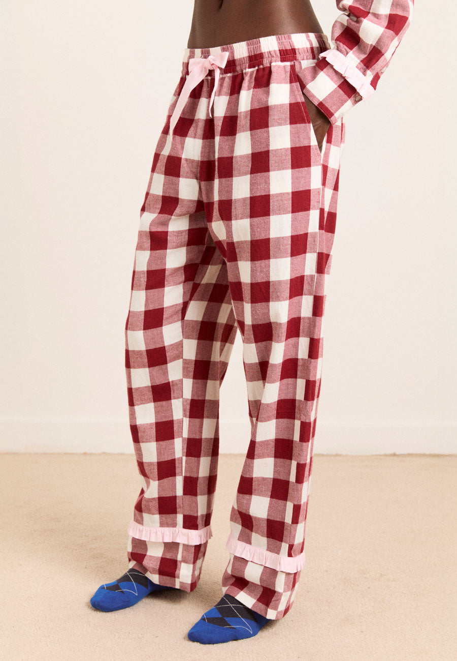 Damson Madder Antonella PJ Set Pink Gingham