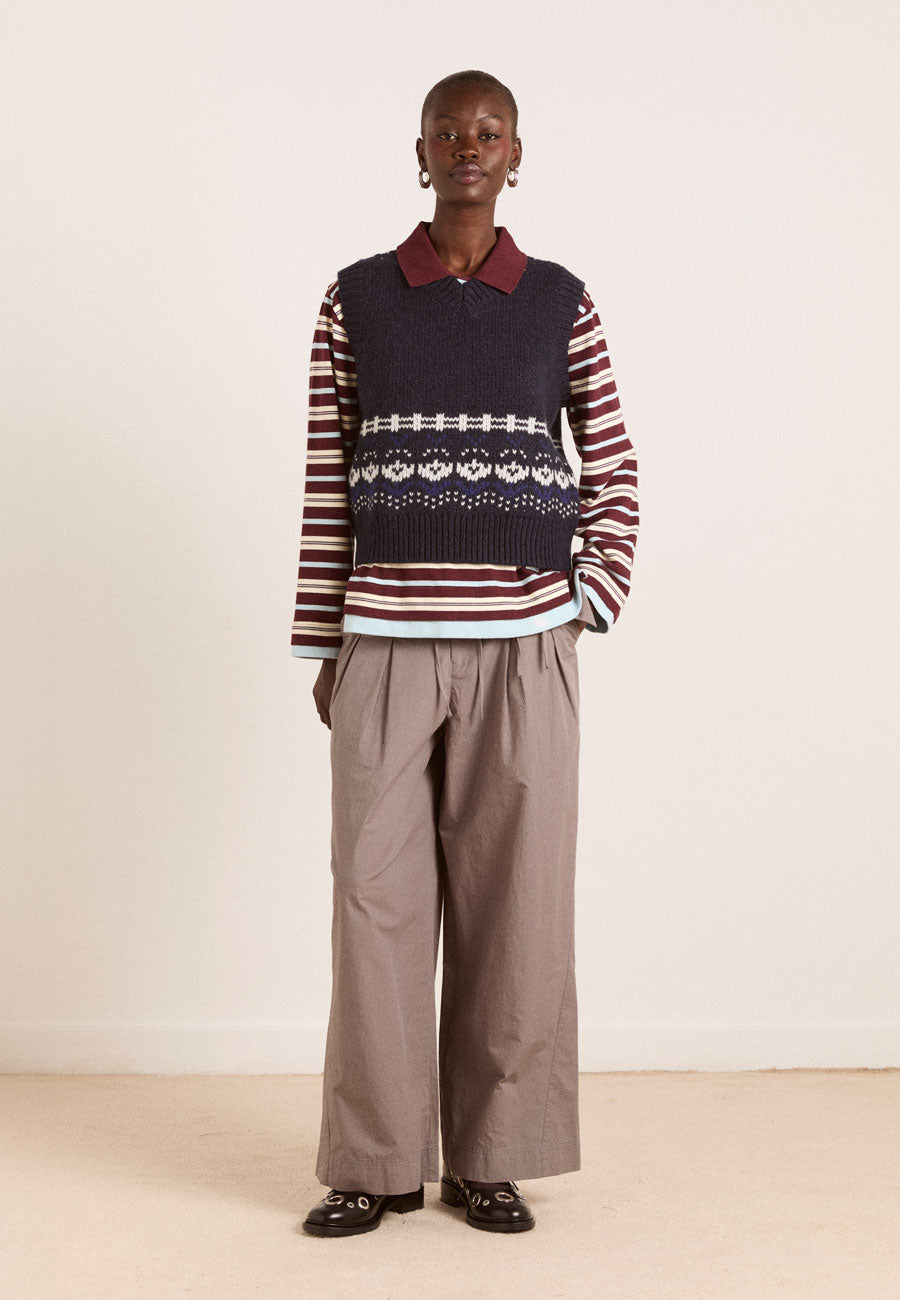 Damson Madder Tatiana Trouser Grey