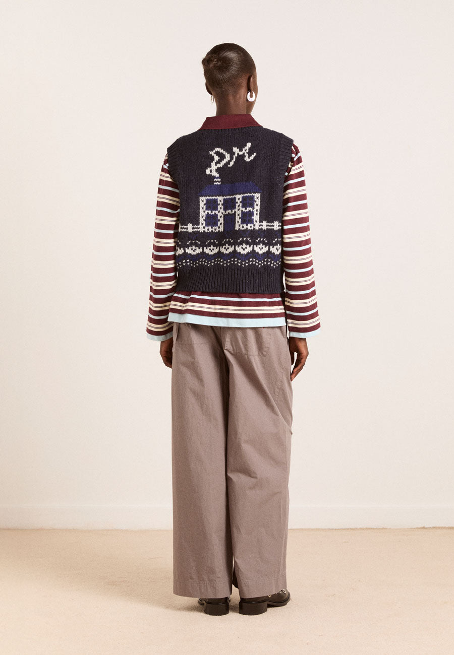 Damson Madder Tatiana Trouser Grey