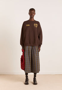 Damson Madder Josie Midi Skirt Multi Check