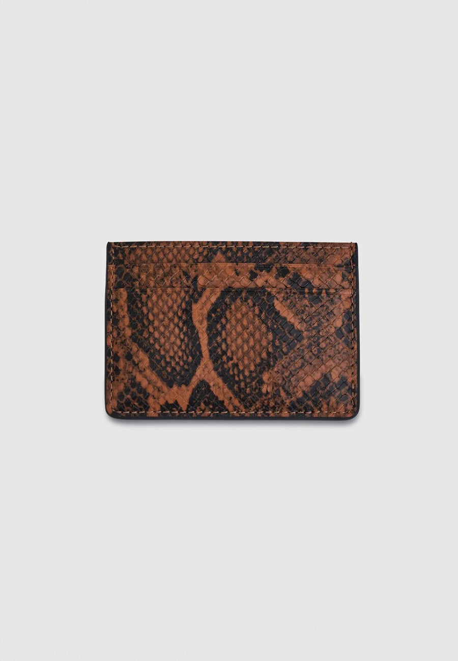 Brie Leon Adie Card Sleeve Brunette Python