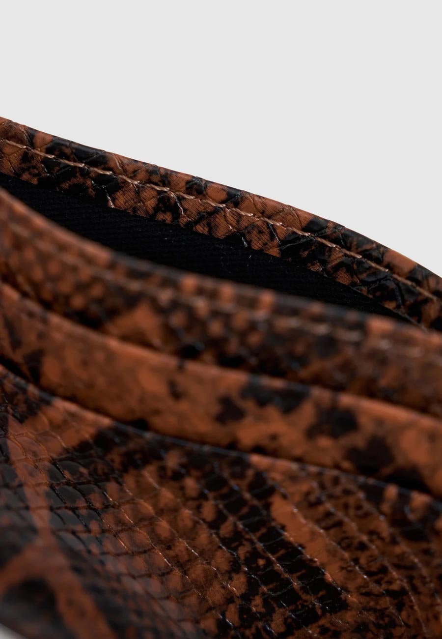 Brie Leon Adie Card Sleeve Brunette Python