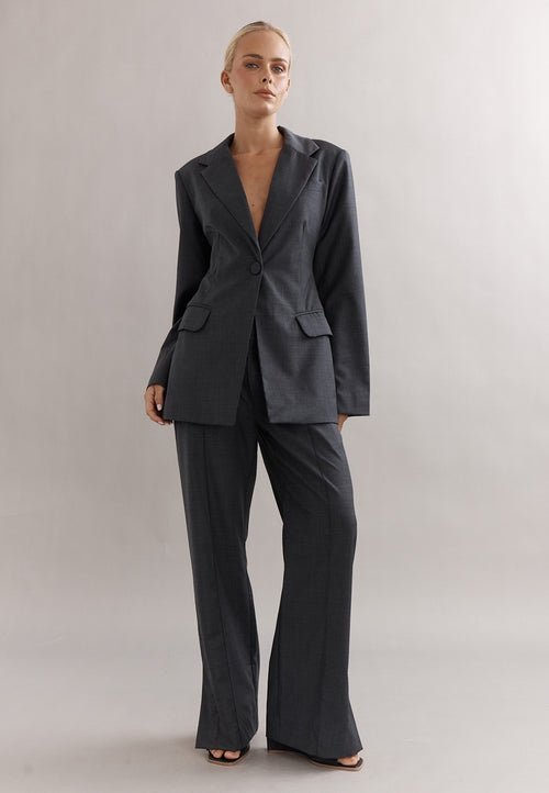 Caitlin Crisp Rory Blazer Charcoal