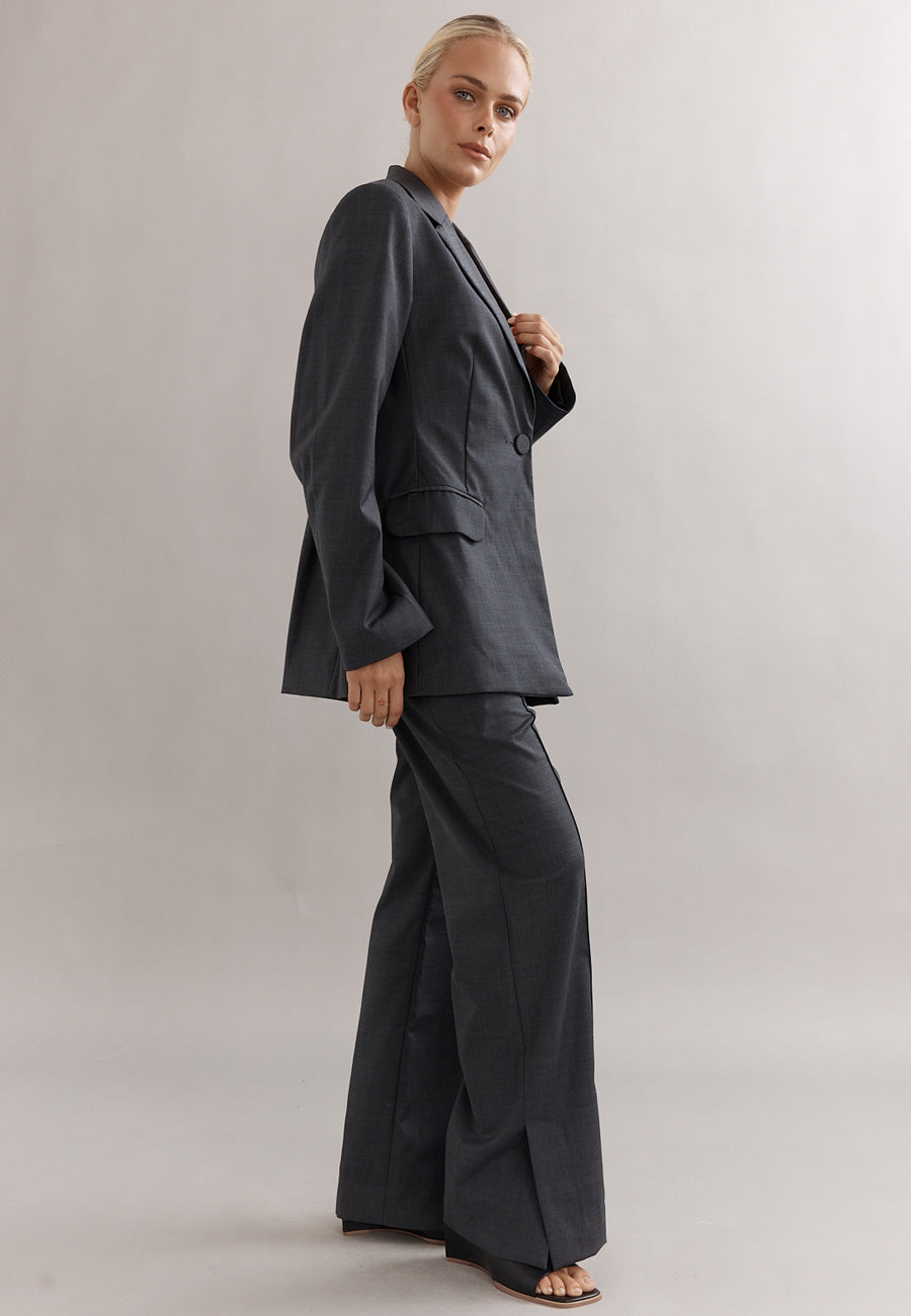Caitlin Crisp Rory Blazer Charcoal