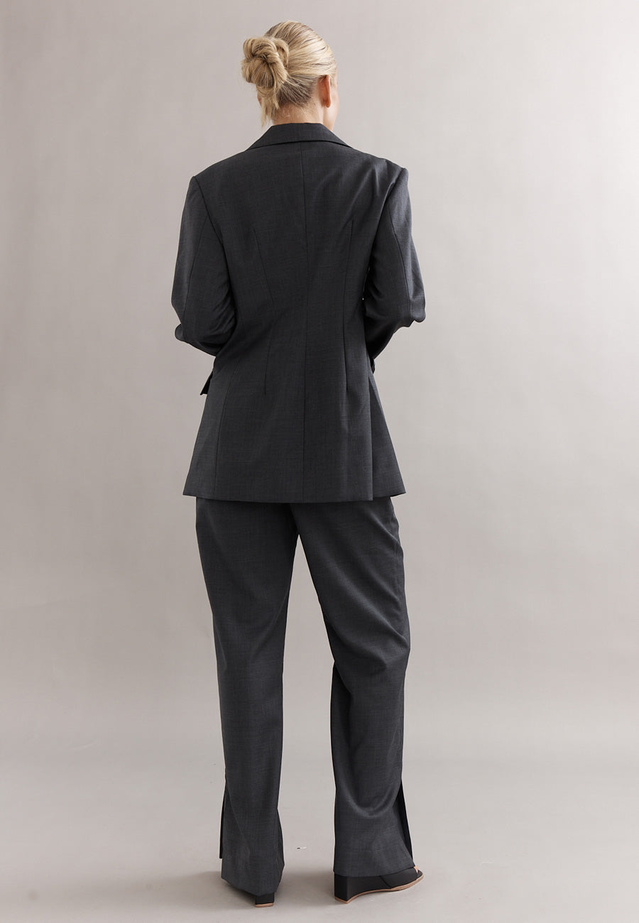 Caitlin Crisp Tinker Tailored Pant Charcoal