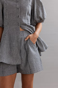 Caitlin Crisp Ranger Short Ink / White Gingham