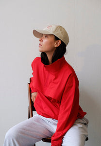 Commonplace Essentials Caledonian Pullover Red