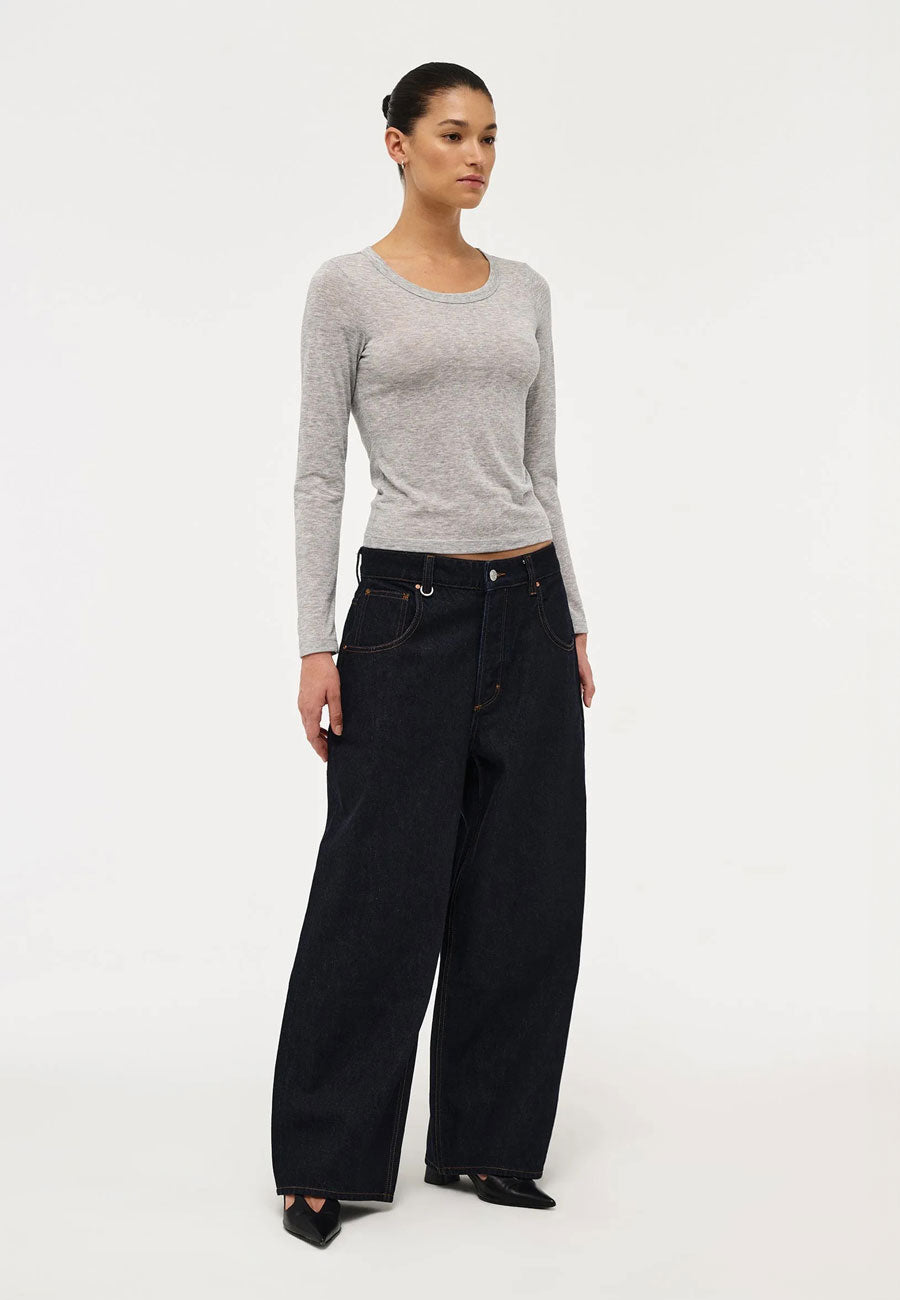 Neuw Girlfriend Longsleeve Grey Marle