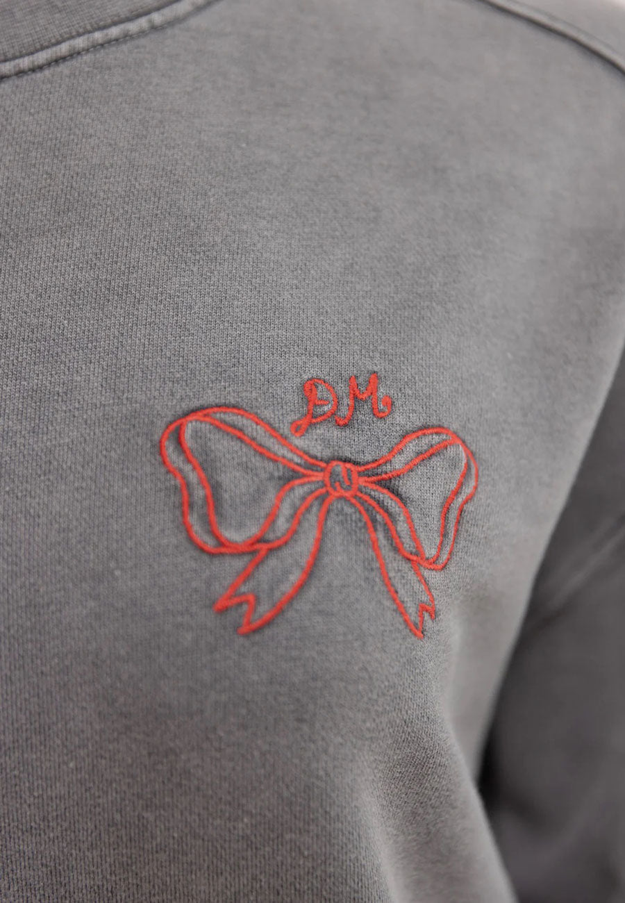 Damson Madder Bow Logo Crew Neck Sweat