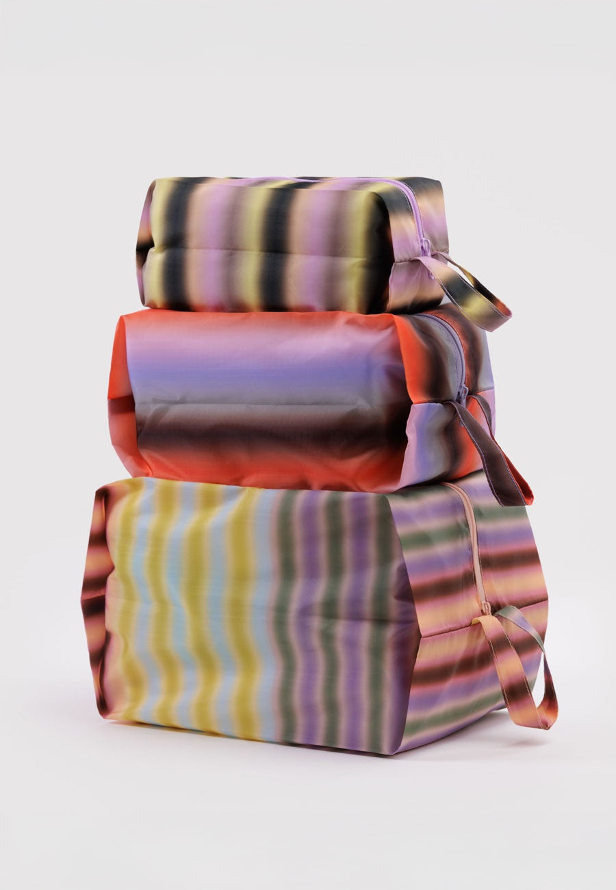 Baggu 3D Zip Set Gradient Stripe