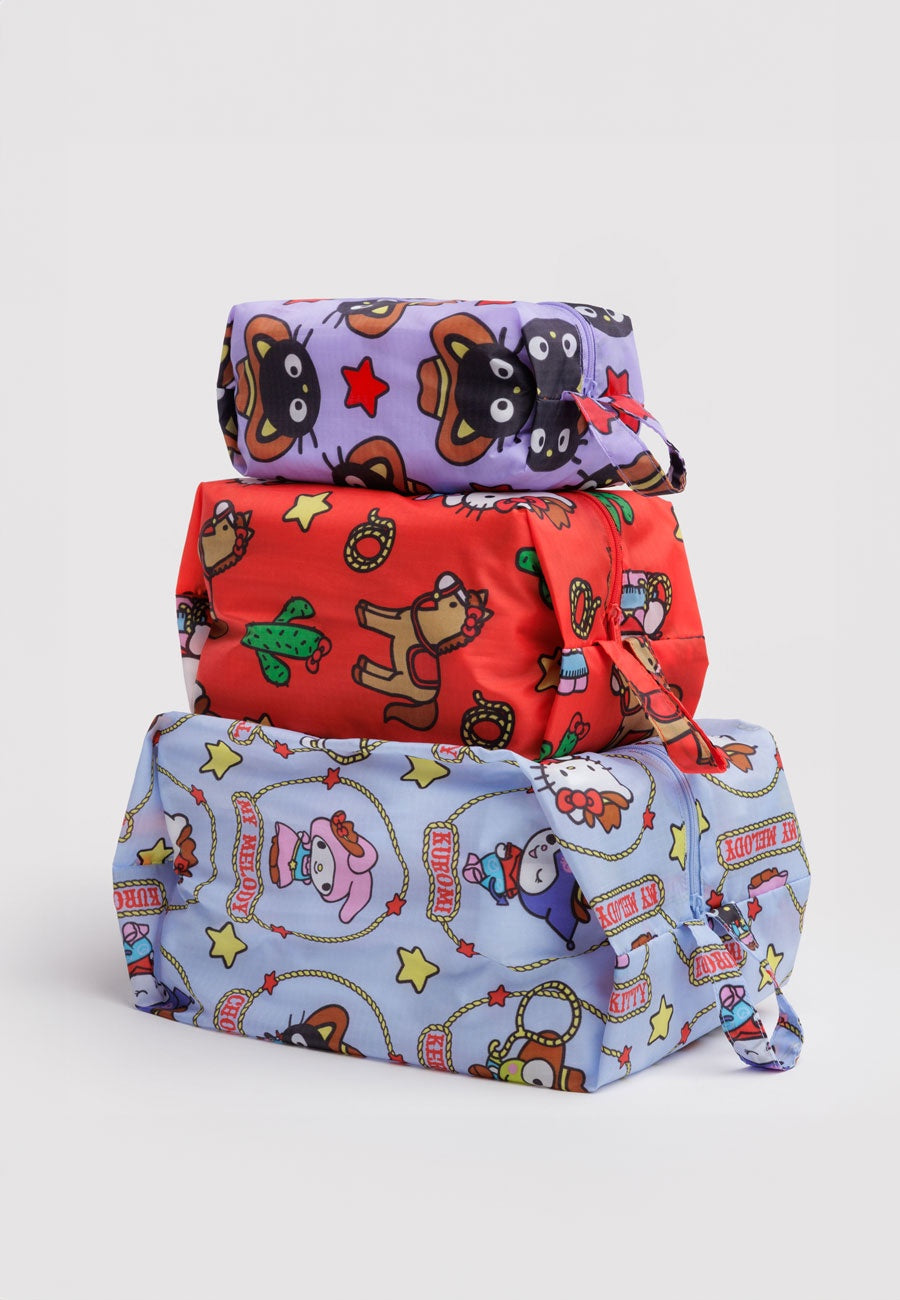 Baggu 3D Zip Set Hello Kitty & Friends Western