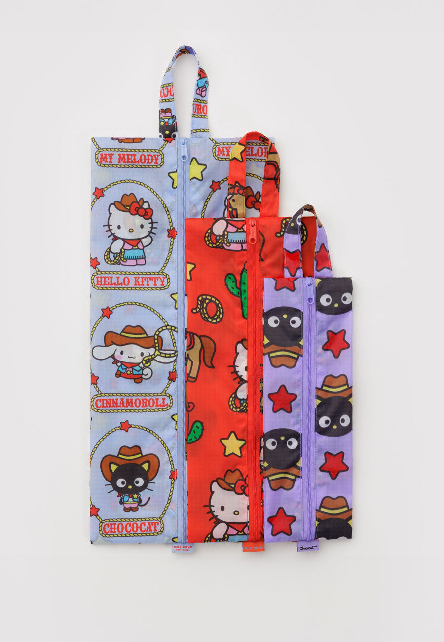 Baggu 3D Zip Set Hello Kitty & Friends Western