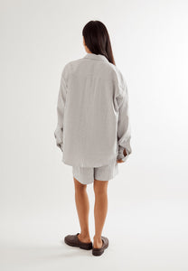 Commonplace Essentials Beech Cottage Shirt Black/White Stripe