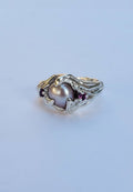 Mothmade Jewels Raspberry Pearl Ring