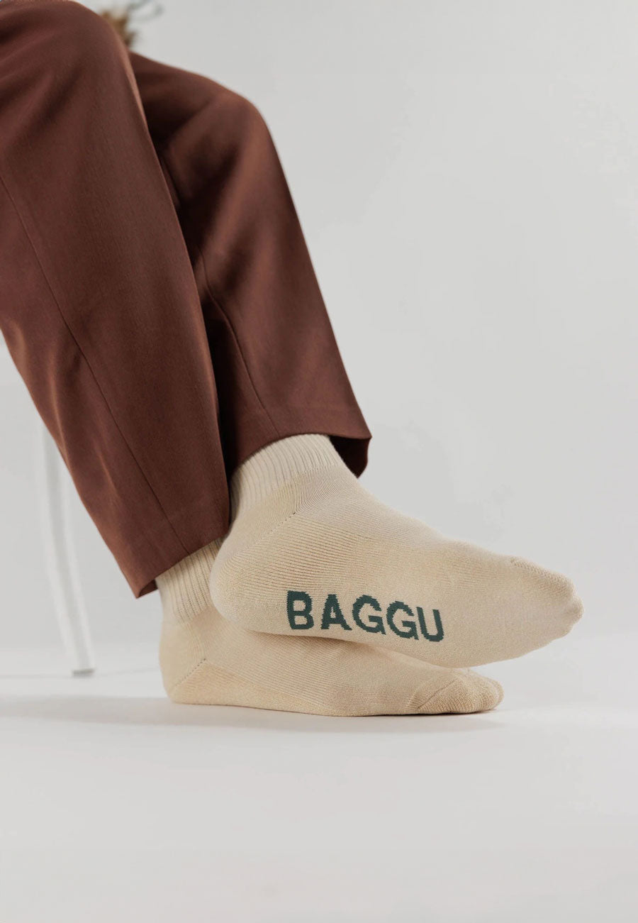 Baggu Ribbed Sock Ecru