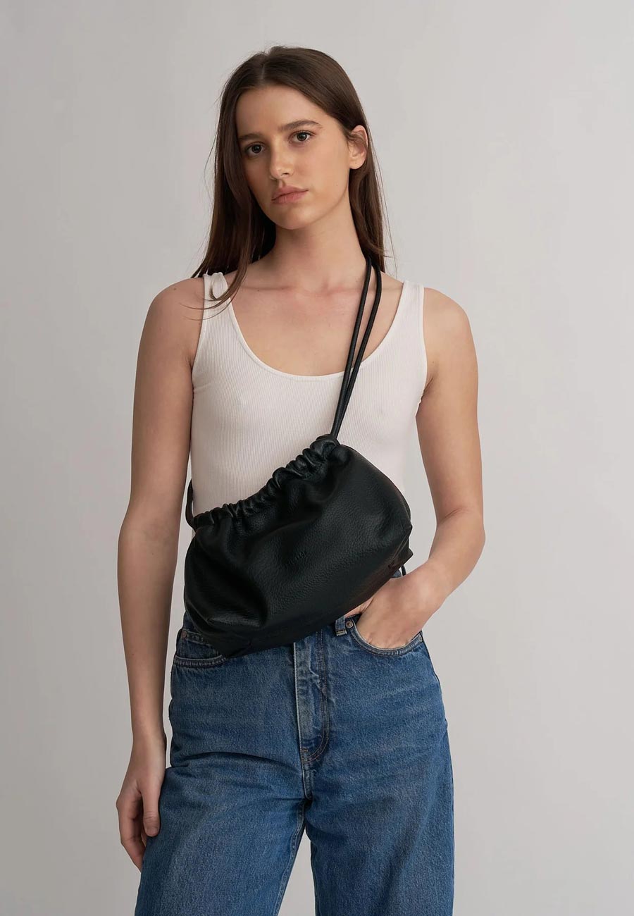 Brie Leon Alma Bag Black Nappa
