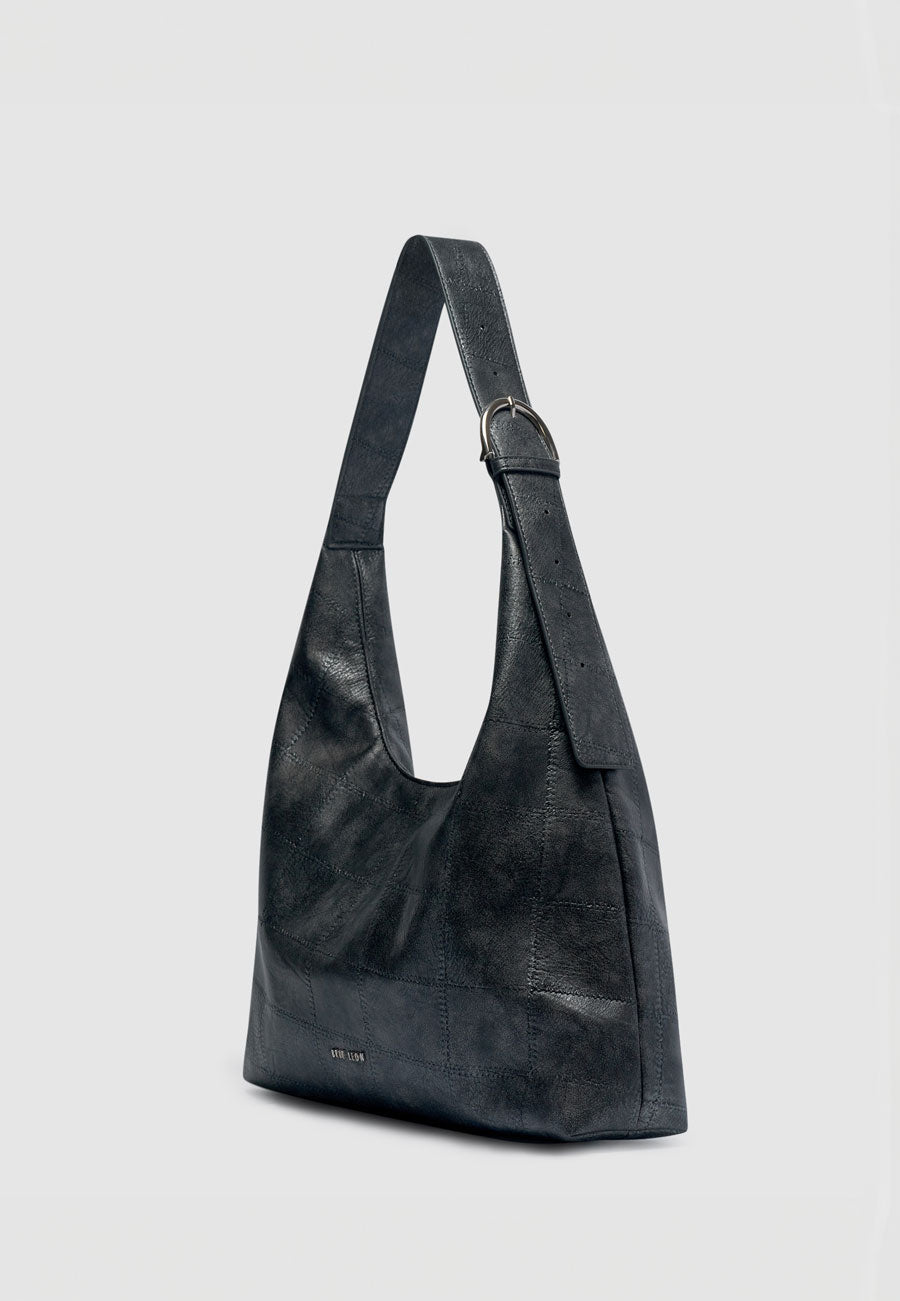 Brie Leon Anya Tote Charcoal Patchwork