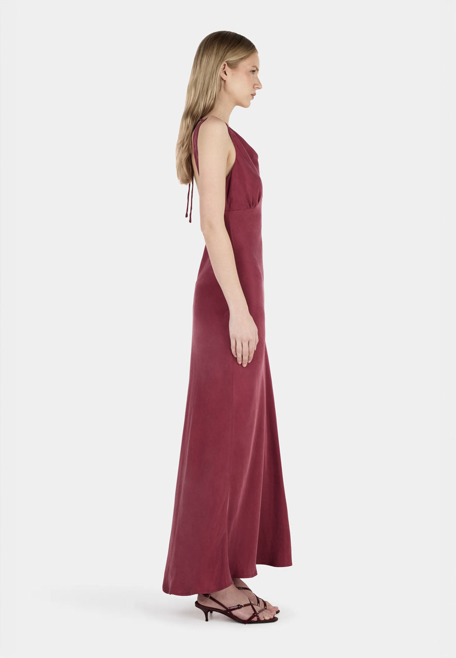 Ownley Arden Midi Dress Burgundy