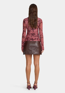 Ownley Azalea Top Plum Paisley