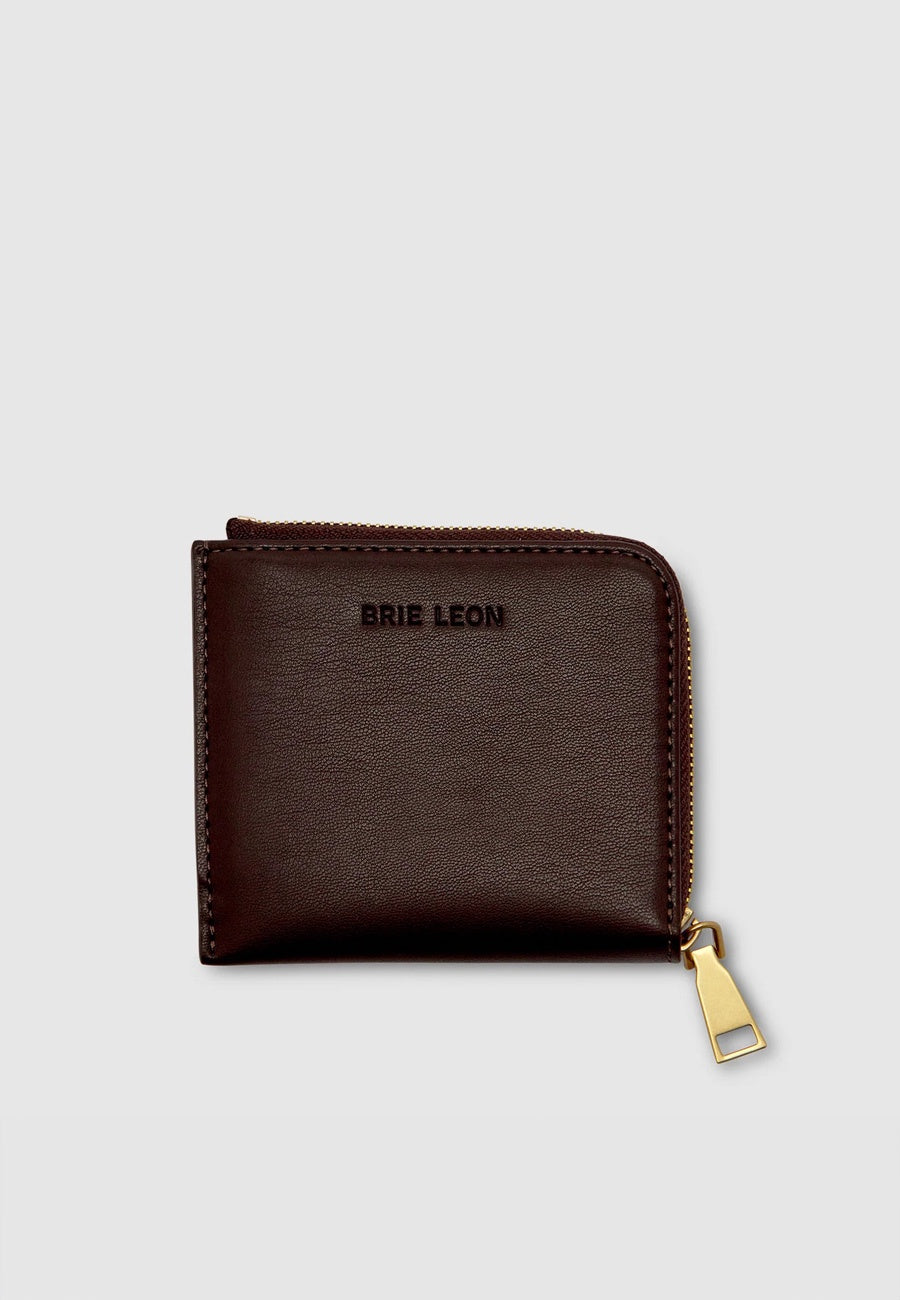 Brie Leon Adie Zip Around Wallet Chocolate