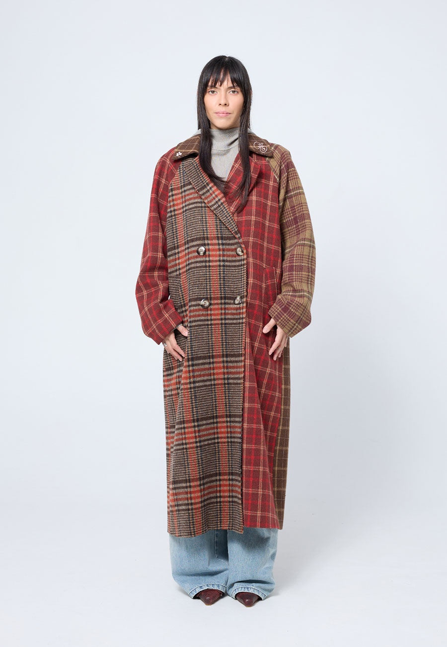 Arthur Double Breasted Blanket Coat Brick