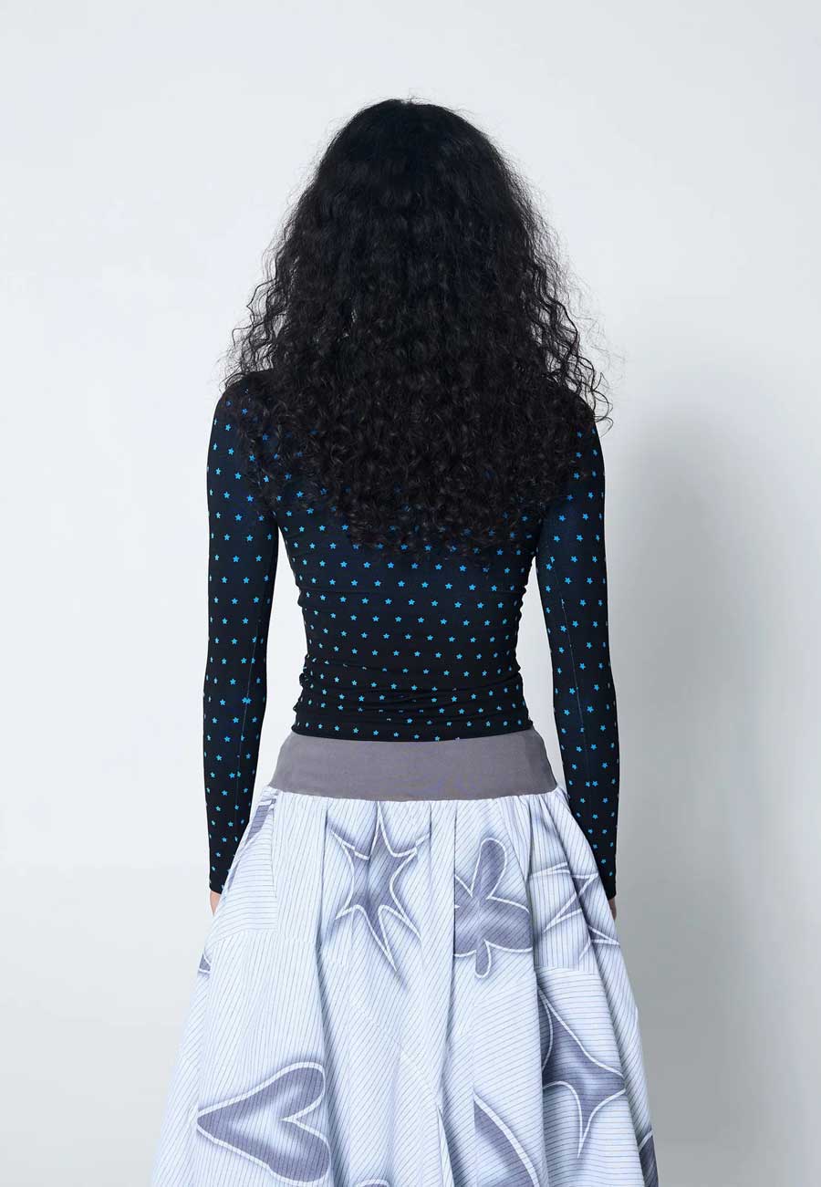 Arthur Mock Neck Skivvy Starry Night