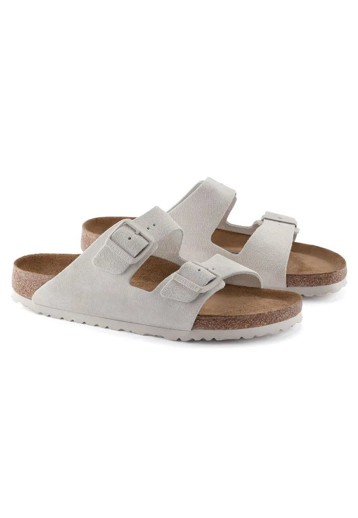 Birkenstock Arizona SFB Suede Antique White