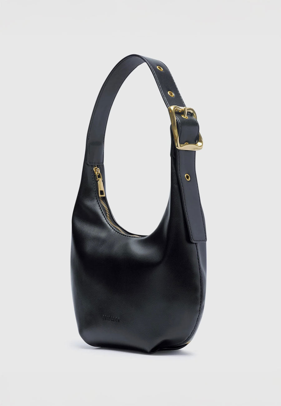 Brie Leon Everyday Croissant Bag Black
